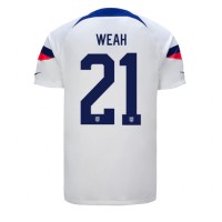Fotbalové Dres Spojené státy Timothy Weah #21 Domácí MS 2022 Krátký Rukáv